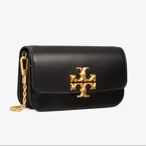 Gently used Black Tory Burch Eleanor leather crossbody bag